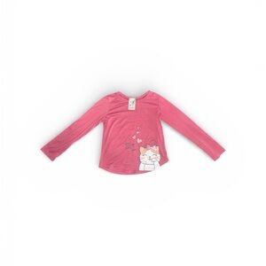 Lily Bleu Pink Long Sleeve Cat Tee
